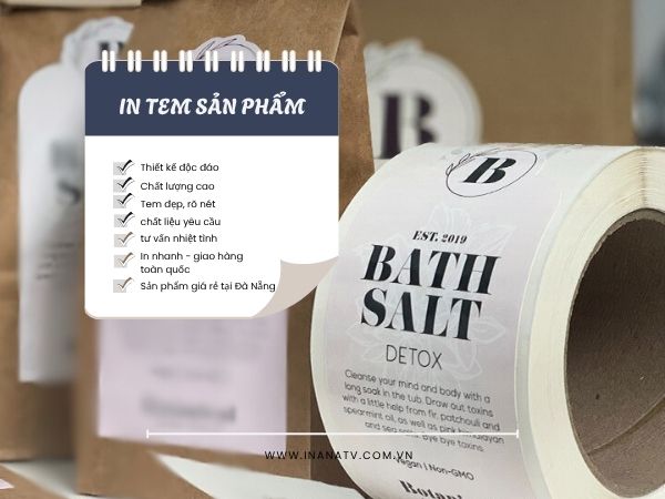 In Tem Dán Sản Phẩm Theo Yêu Cầu Tại Đà Nẵng